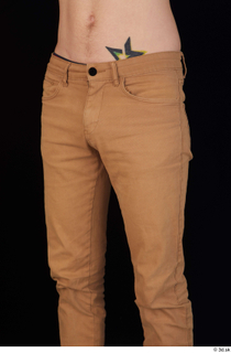 Falcon White brown trousers casual dressed hips thigh 0002.jpg